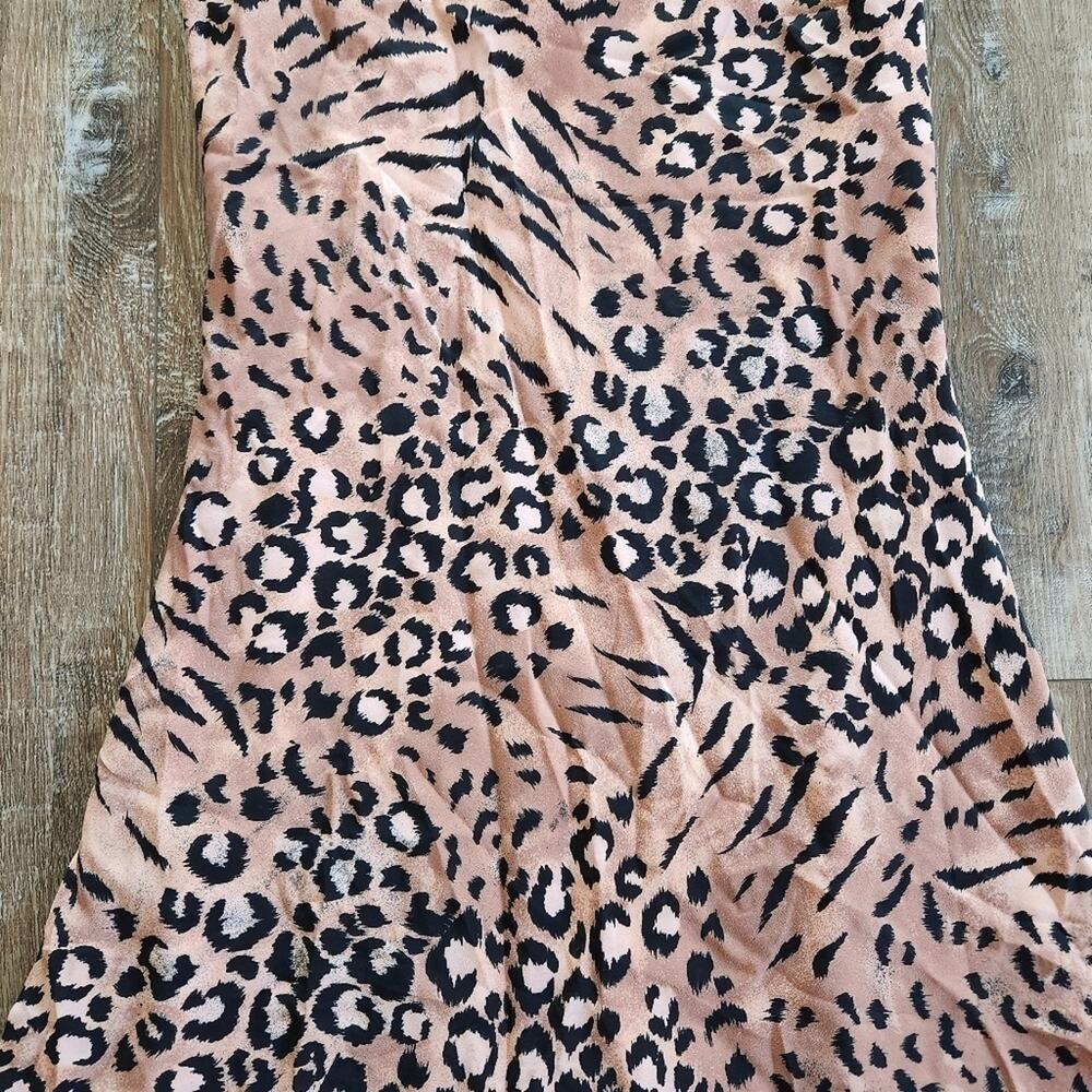 Paige Cicely Silk Faded Leopard Print Slip Dress Size XS NWT Sleeveless Knee - Picture 5 of 12